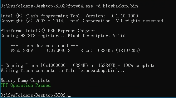 导出BIOS