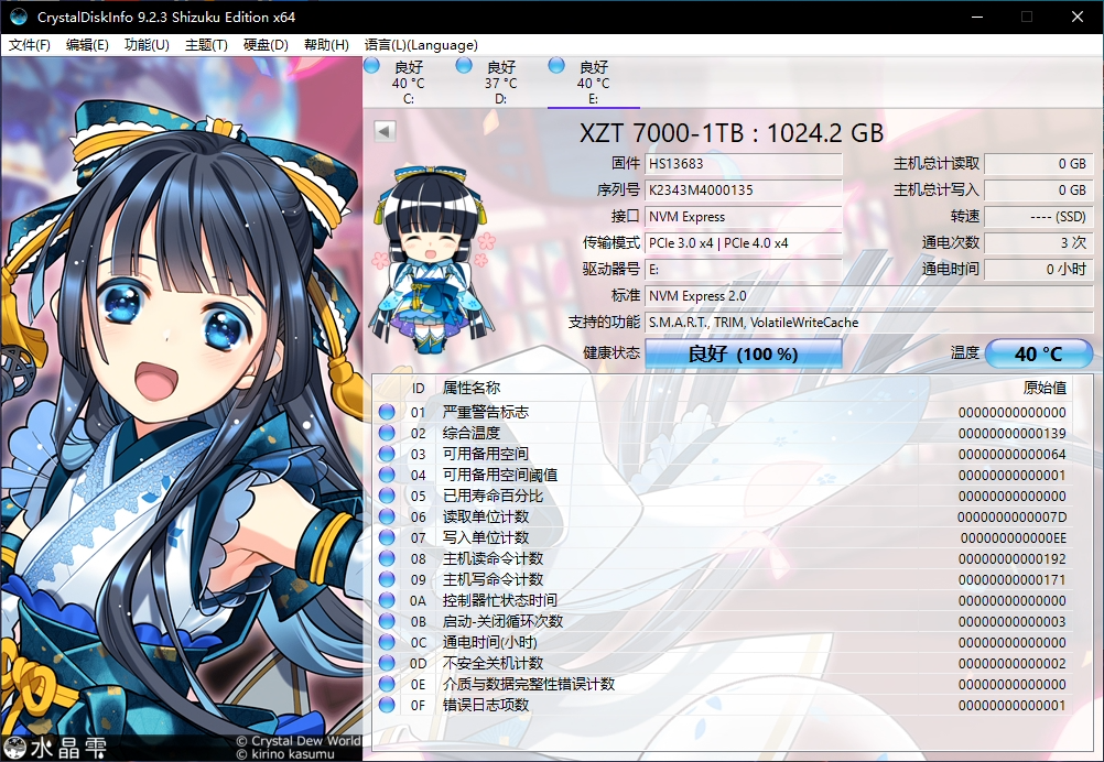 DiskInfo-PCIe3.0×3